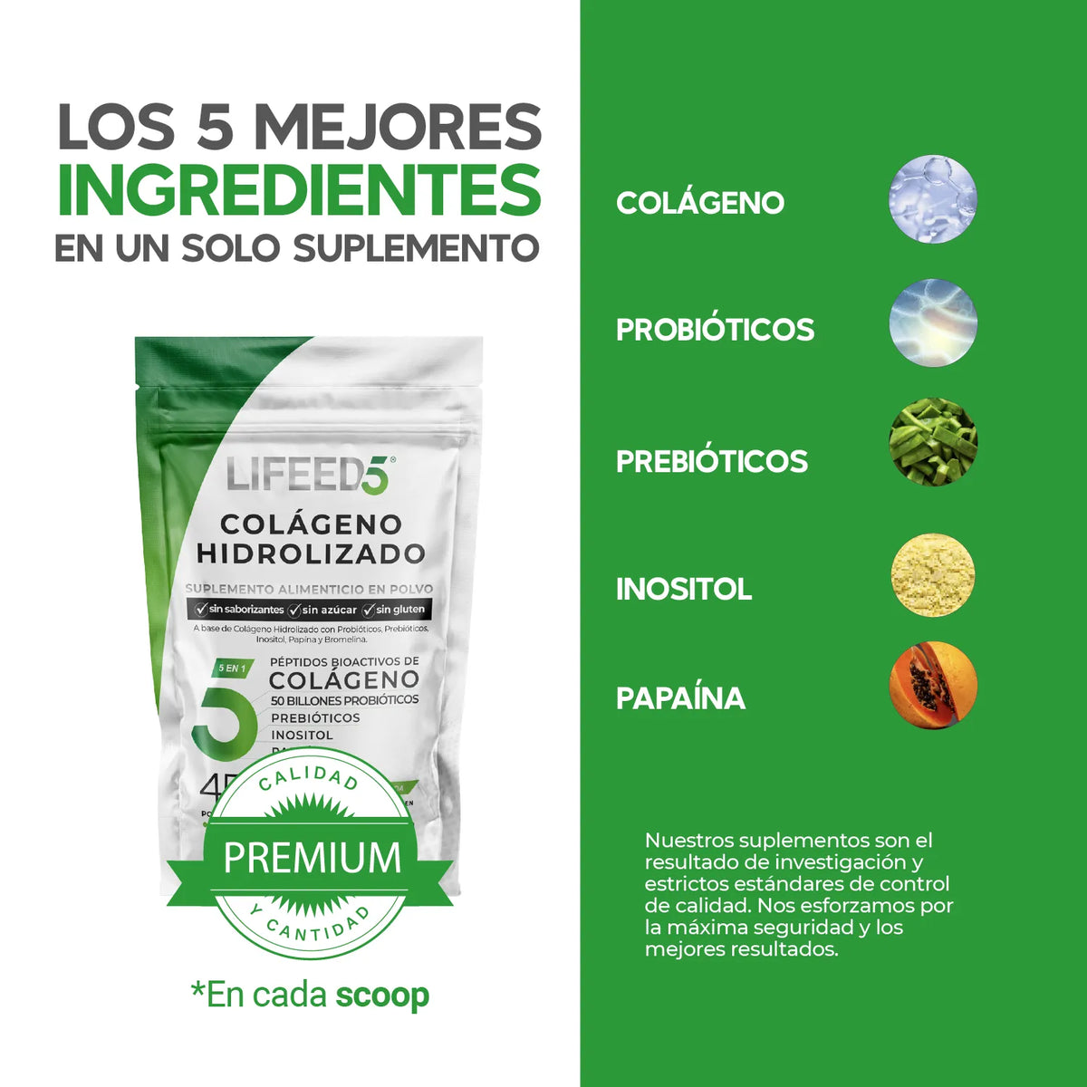Colágeno Hidrolizado en Polvo con Probióticos 50 Billones