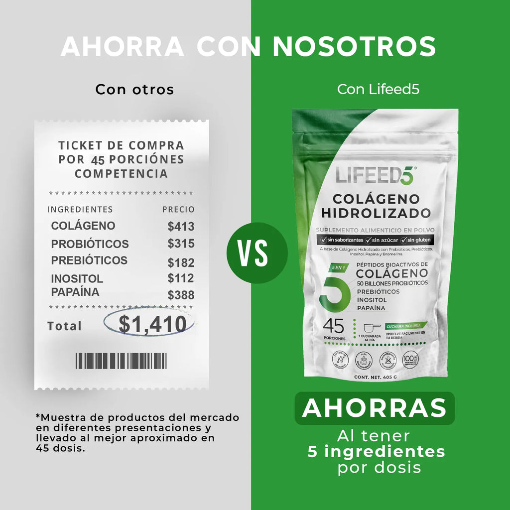 Colágeno Hidrolizado en Polvo con Probióticos 50 Billones
