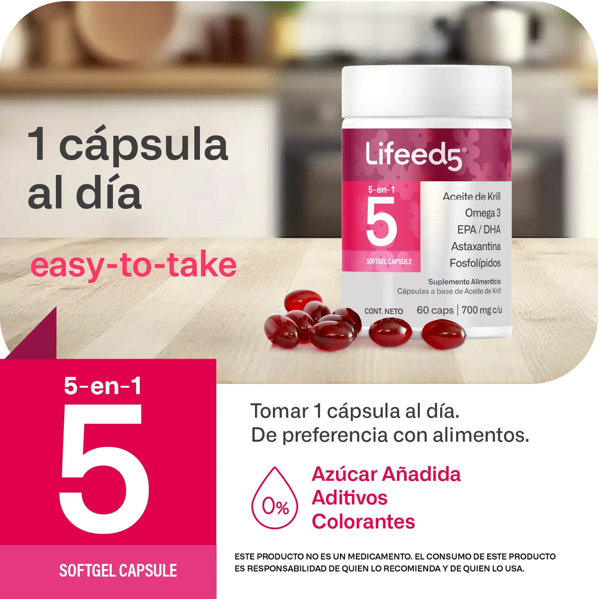 Omega 3 de Aceite de Krill Antártico y Astaxantina