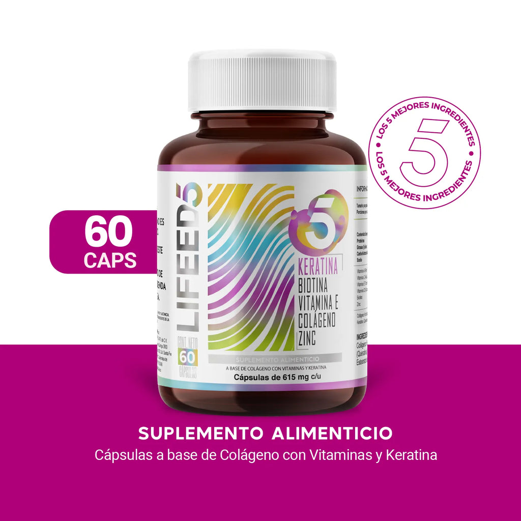 Keratina, Biotina y Colágeno