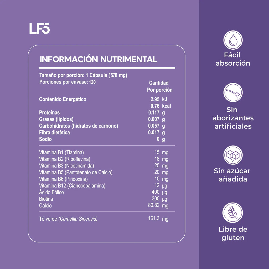 Complejo B | Vitaminas B1, B2, B3, B5, B6, B12