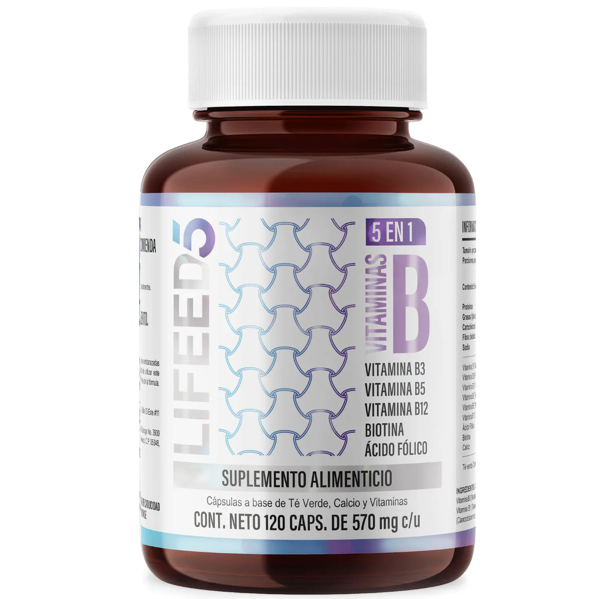 Complejo B | Vitaminas B1, B2, B3, B5, B6, B12