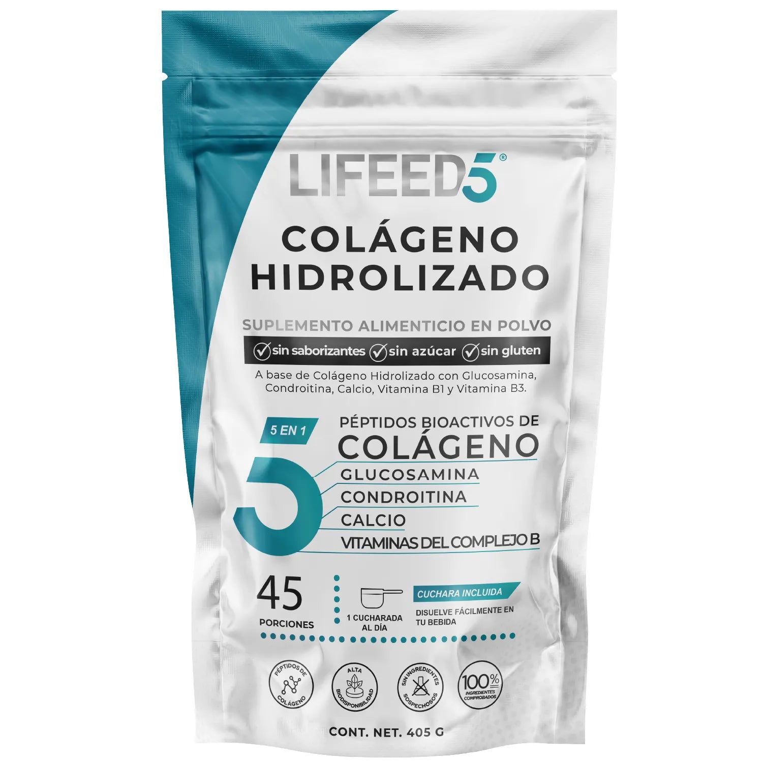 Colágeno Hidrolizado en Polvo con Glucosamina